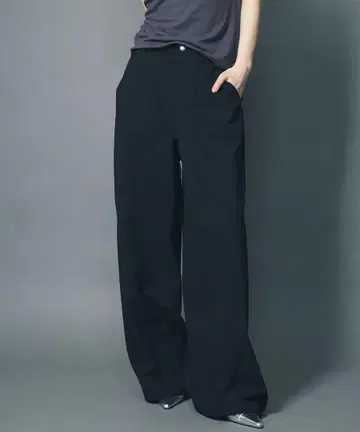 led.tokyo JOGGER SLACKS / BLACK