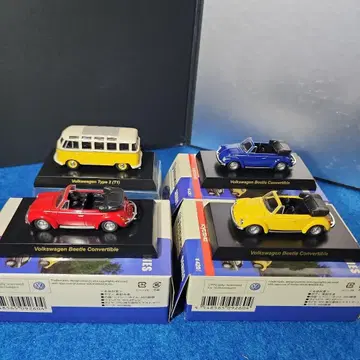 교쇼 1/64 스케일 폭스바겐 Volkswagen 4대 세트