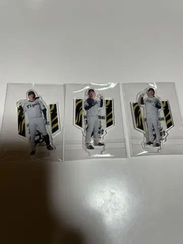 한신 타이거즈 90주년 기념 아크릴 스탠드 복권 3개 세트