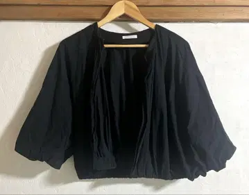 테치치 턱 개더 벌룬 슬리브 블루종