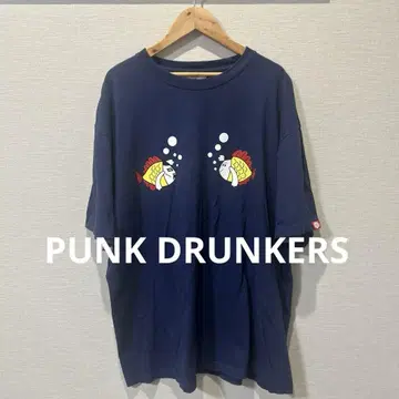 PUNK DRUNKERS 펑크 드렁커스 콜라보 티셔츠 네이비