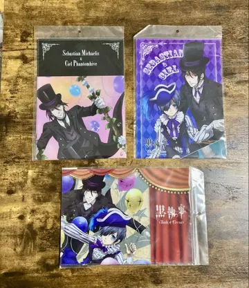 A65 블랙 집사 Book of Circus 개폐식 롱 홀더 3개 세트