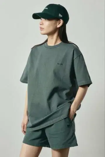 new era brack label 가먼트 다이 네이비 셋업