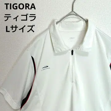 TIGORA 티고라 하프 지퍼 피케 셔츠 반팔 스포츠 셔츠 L
