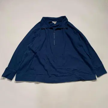 오버 사이즈 맨투맨 하프 지퍼 트레이닝복 90s 2XL 블루