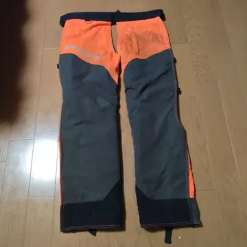 Husqvarna 보호 작업용 바지 챕스 타입 오렌지/그레이