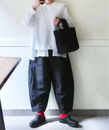 journal standard luxe 린넨 페이퍼 크로스 팬츠