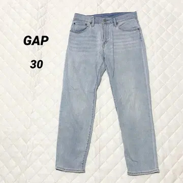 갭 슬림 테이퍼드 크롭 데님 청바지 라이트 블루 30