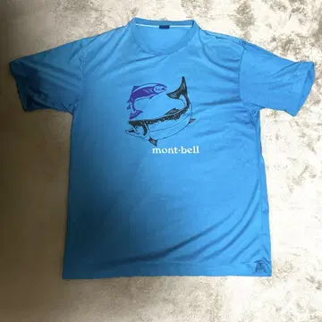 mont-bell 티셔츠 물고기 90s