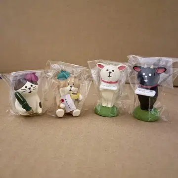 새상품 네이비 우체국 한정 4종류 염소 강아지 냥코