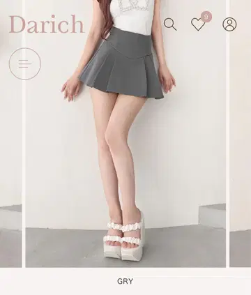 Darich 아름다운 실루엣 미니 스커트