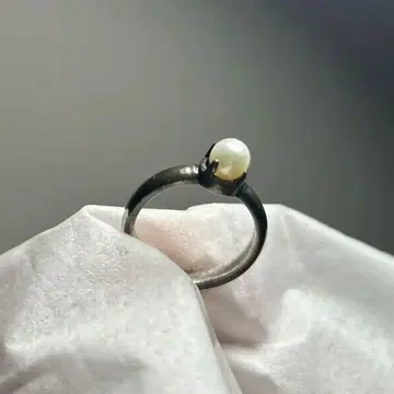 실버 925 펄 반지 진주