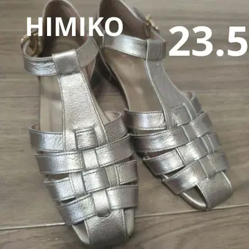 HIMIKO 히미코 골드 스트랩 샌들 23.5 구르카 샌들