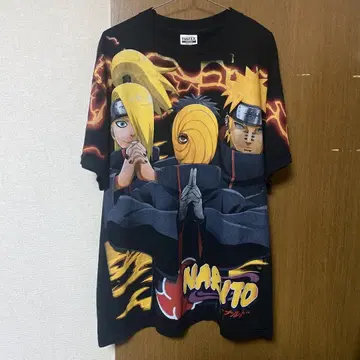 NARUTO 나루토 부츠 티셔츠 아키라 애니메이션 USA제 TULTEX