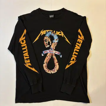 Metallica 긴팔 컷소 블랙 롱 T 메탈리카