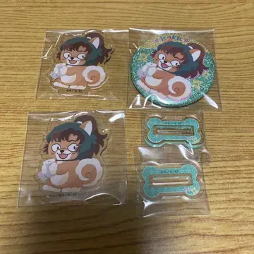 닌자 타마 란타로 젠포지 이사쿠 동물 포제 아크릴 스탠드 캔뱃지