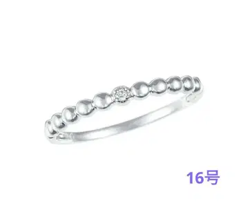 츠츠미 K10 화이트 골드 반지