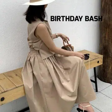 BIRTHDAY BASH 콤비네존 플레어 원피스