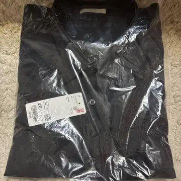 프리미엄 린넨 셔츠 블랙 4XL