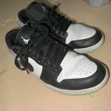Air Jordan 1 Low 화이트/블랙/터콰이즈 블루