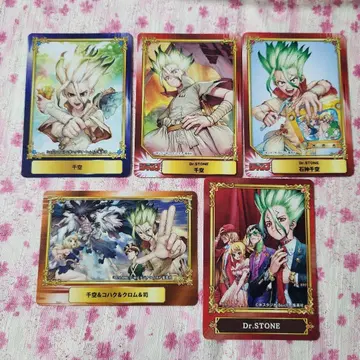 Dr.STONE 점프 페어 애니메이트 카드 5장
