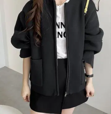 노카라 블랙 자켓 F 사이즈