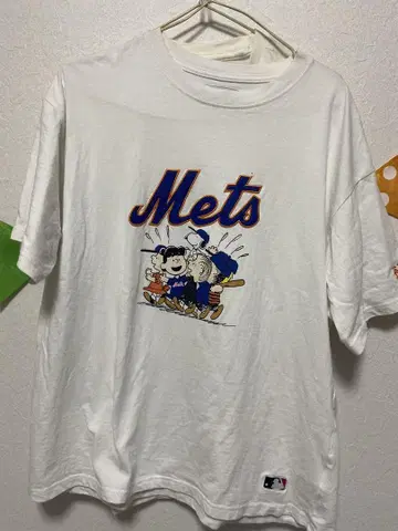 프릭스스토어 Mets 스누피 콜라보 티셔츠 반팔