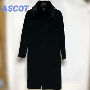 ASCOT/애스콧 도쿄 스타일 퍼 코트 울 코트