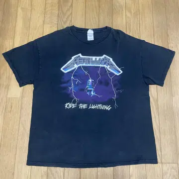 METALLICA Ride The Lightning 티셔츠 XL