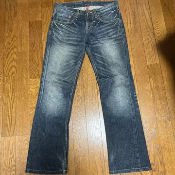 부츠 컷 데님, 플레어 데님 다크 블루