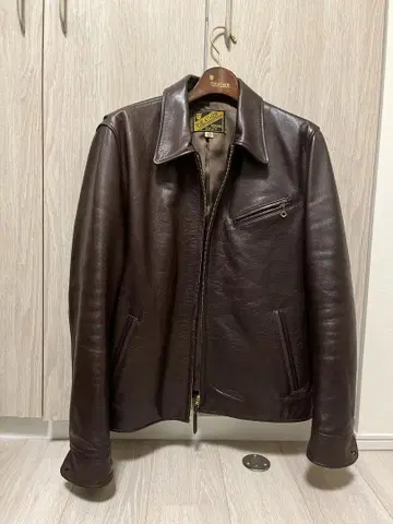 Y2LEATHER 다크 브라운 가죽 자켓