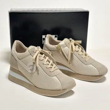 미사용 노네임 베이지 메쉬 스니커즈 39 SPEED JOGGER