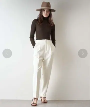 Whim Gazette 하이 웨스트 턱 팬츠