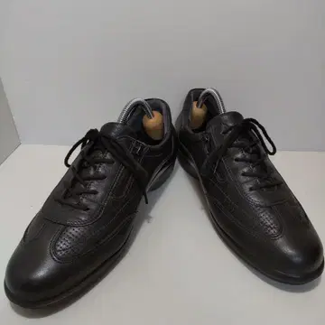 가죽 블랙 캐주얼 스니커즈
