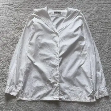 마가렛 호웰 구 택 세일러 카라 셔츠 화이트