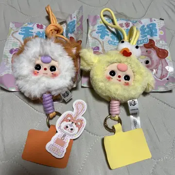 베이비 쓰리 Baby three 핸드폰 스트랩 2개 세트