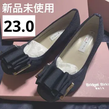 브리짓 버킨 워크 * 미사용 새상품 23 볼륨 리본 플랫 슈즈 NB