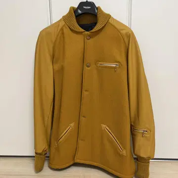머스타드 컬러 캐주얼 자켓