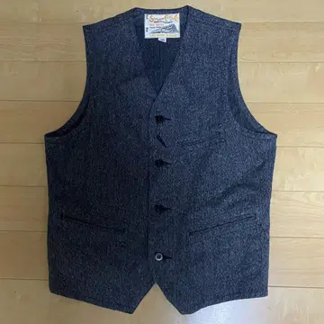 SUGAR CANE SC12795 블랙 코버트 워크 베스트 40 사이즈