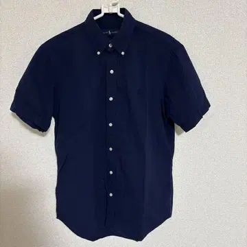 RALPH LAUREN 네이비 반팔 셔츠 S