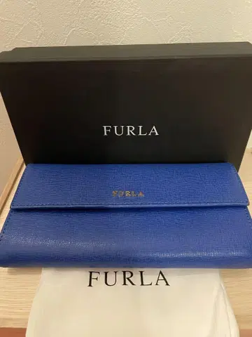 훌라 두겹 지갑 파란색