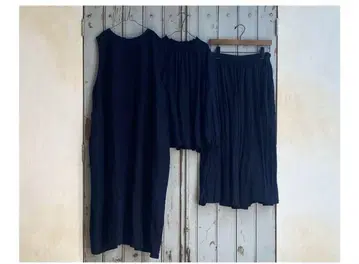 nest robe 블랙 린넨 백 V 원피스