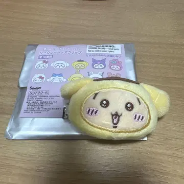 산리오 치이카와 (먼작귀) 헤어 클립 토끼 폼폼푸딩