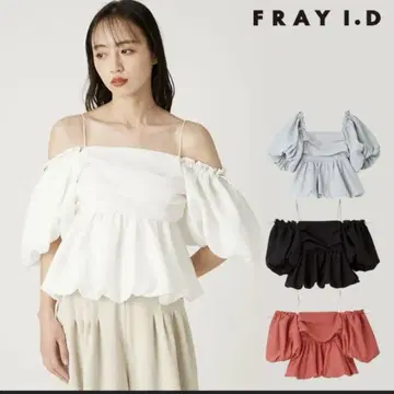 프레이 아이디 상의 25 봄/여름 3way 오프숄더 퍼프 슬리브 블라우스