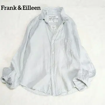 Frank & Eileen 셔츠 블라우스 린넨 그레이 긴팔 XS 사이즈