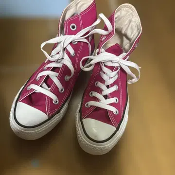 CONVERSE ALL STAR 핑크 하이컷 스니커즈 23cm