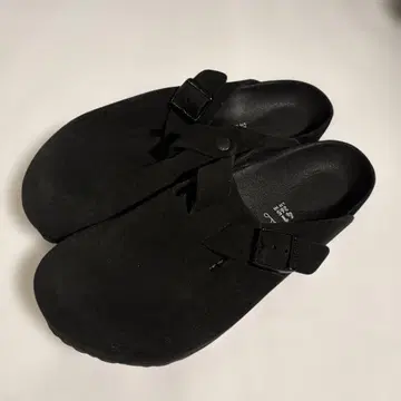 BIRKENSTOCK 보스턴 빔즈 블랙 스웨이드