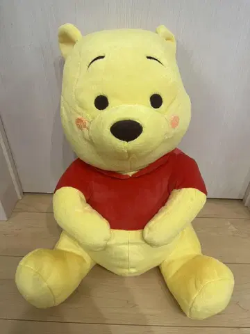 곰돌이 푸 빅 봉제 인형 빨간 볼
