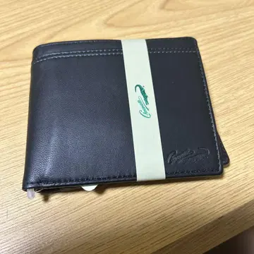 블랙 가죽 두겹 지갑 CROCODILE 크로커다일