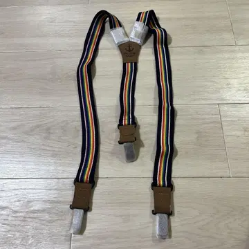 네이비 레인보우 서스펜더